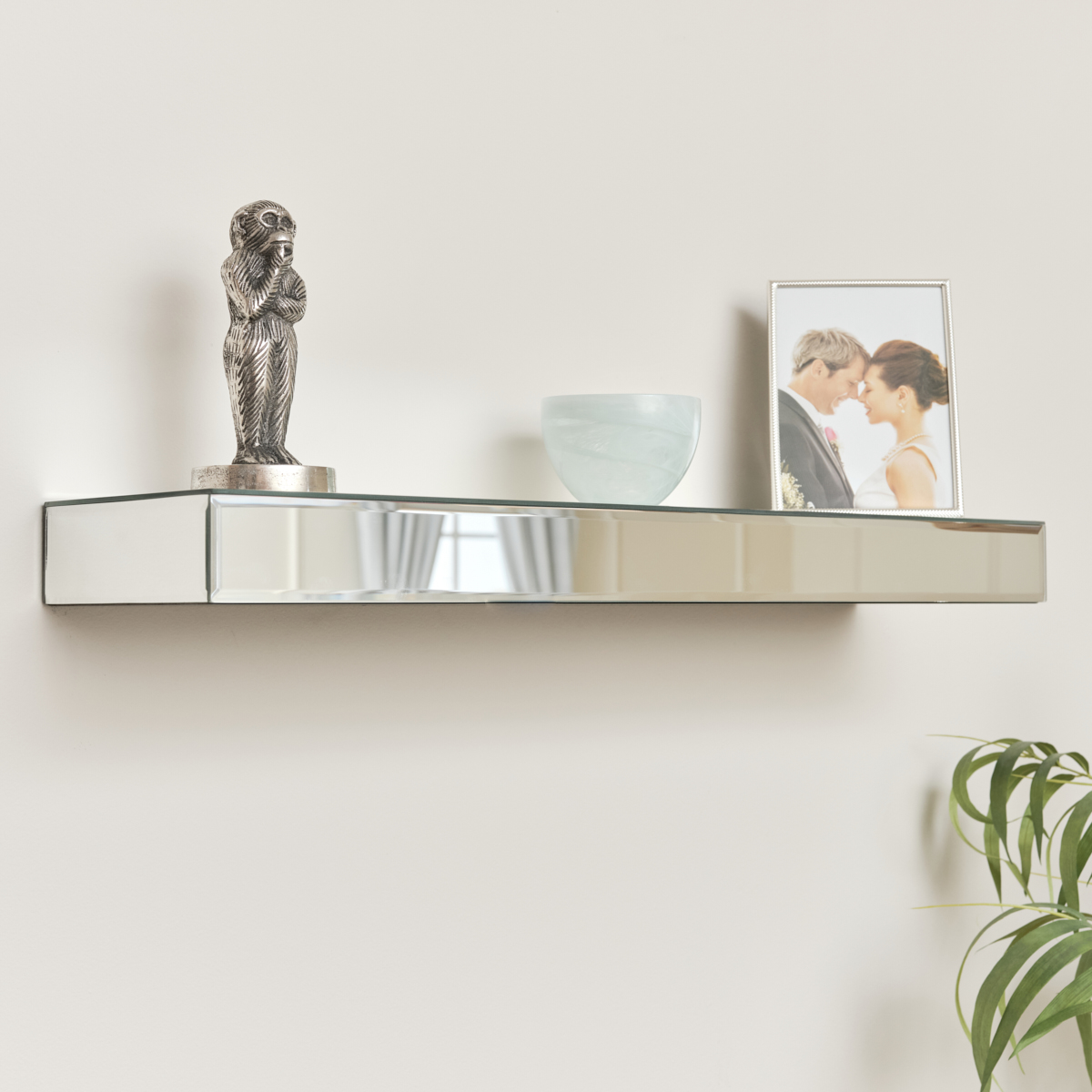 Mirrored Floating Wall Shelf Melody Maison