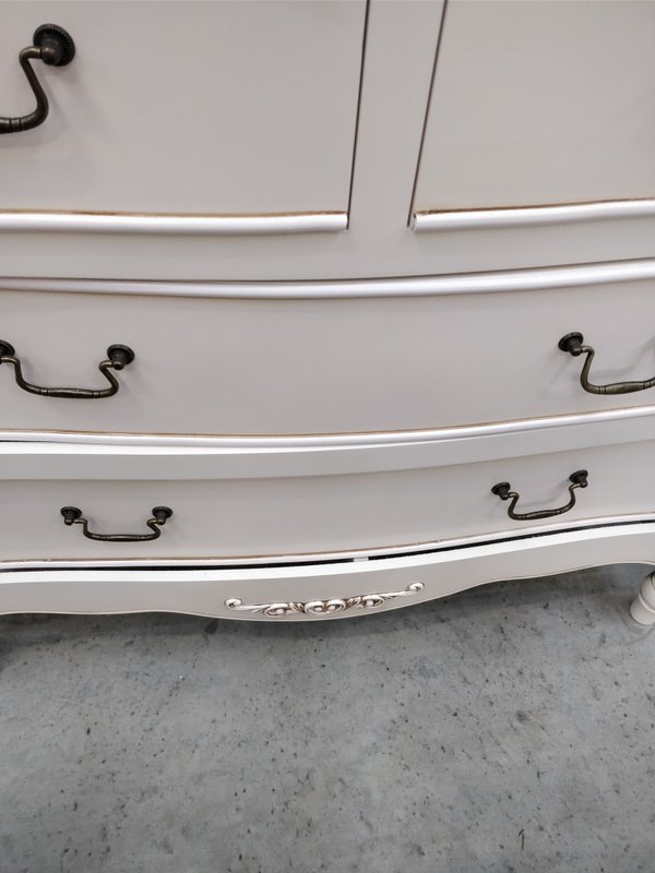 Ornate Cream 4 Drawer Chest of Drawers - Adelise Range EX-SHOWROOM ITEM 0058