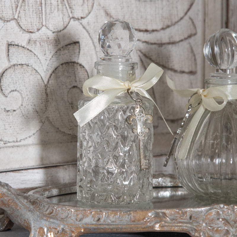 Pair of Decorative Glass Perfume Bottles