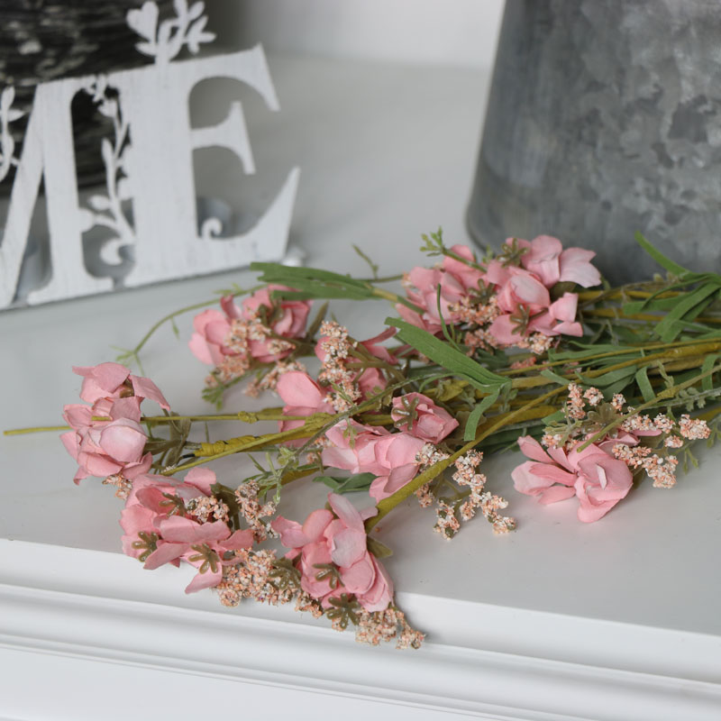 Pink Artificial Spring Flowers Bouquet 