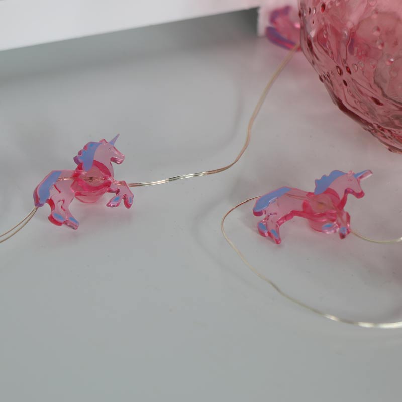 Pink Unicorn Fairy lights Garland