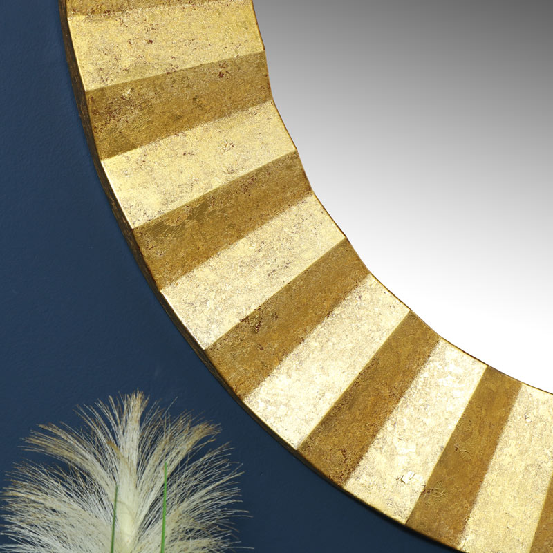 Round Gold Wall Mirror 79cm x 79cm