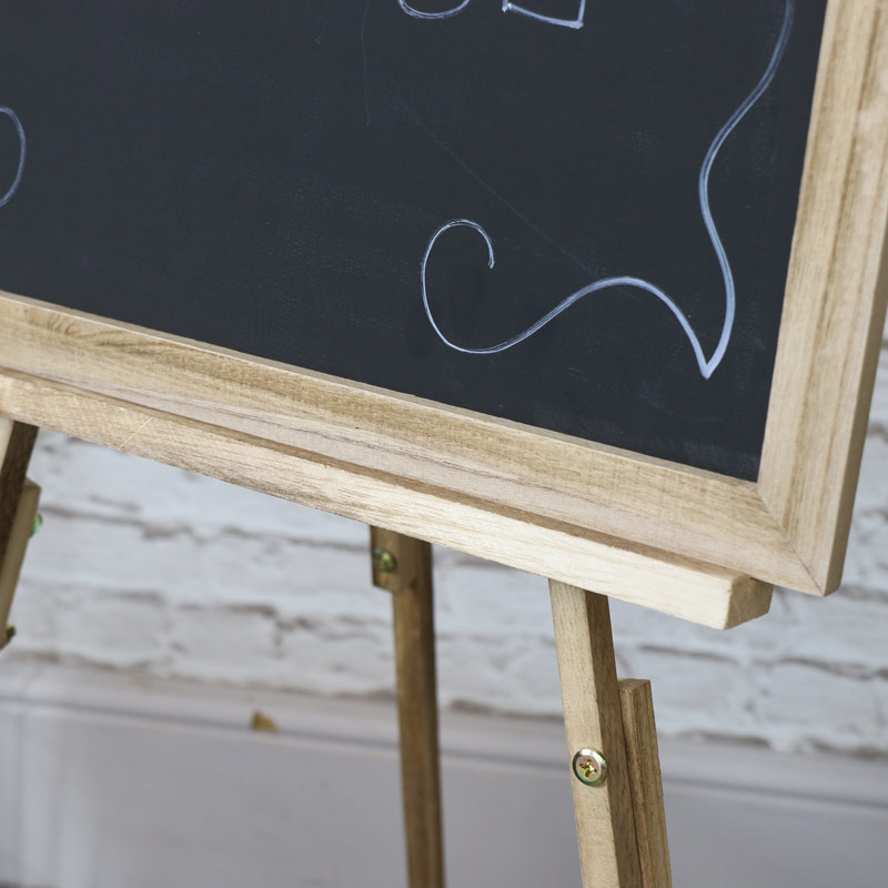 Rustic Wooden Adjustable Easel Chalkboard