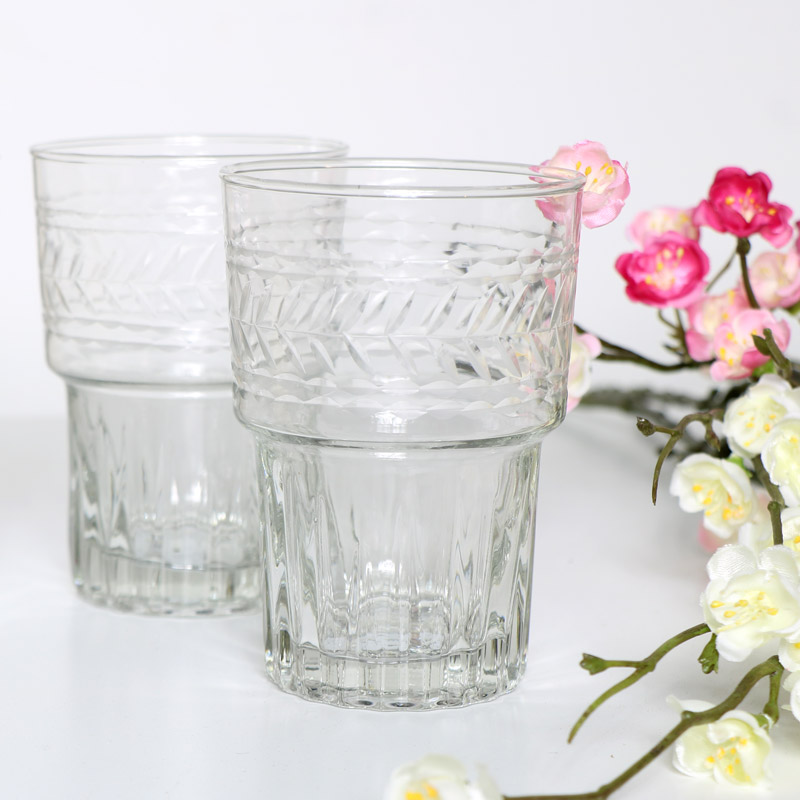 Set of 4 Tall Drinking Glasses 