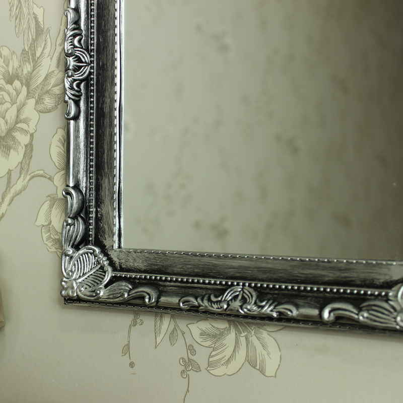 Silver Ornate Wall Mirror