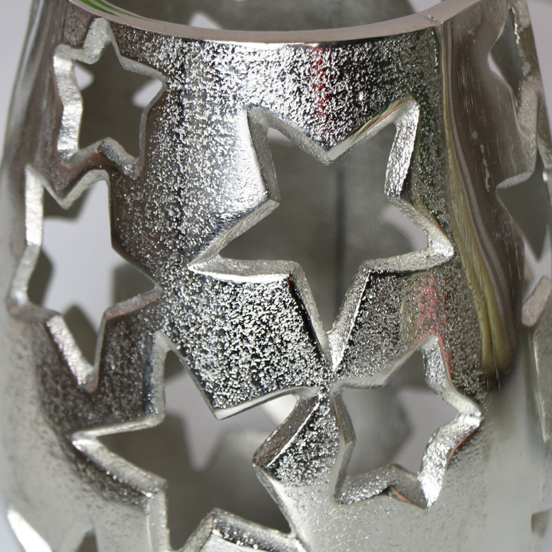 Silver Star Candle Holder