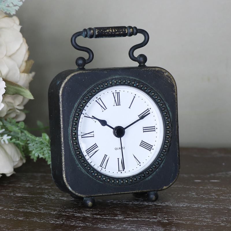 Small Black Mantle Carriage Clock 