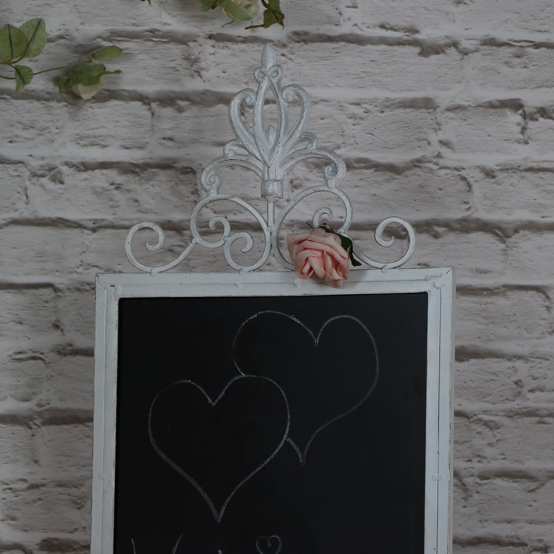 Tall Ornate Freestanding Chalkboard Stand