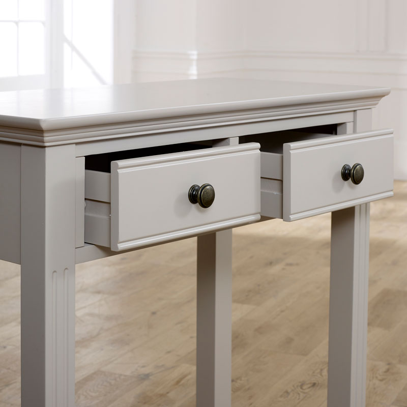 Taupe-Grey Console / Dressing Table - Davenport Taupe-Grey Range