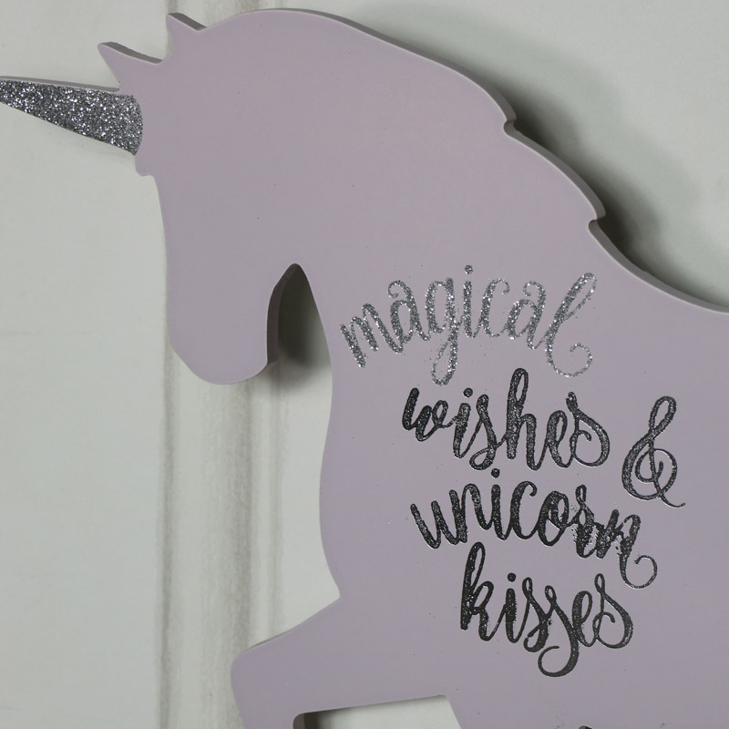 Unicorn Wall Clock "Magical Wishes"