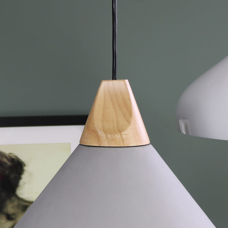 Vintage Grey Cement Pendant Light