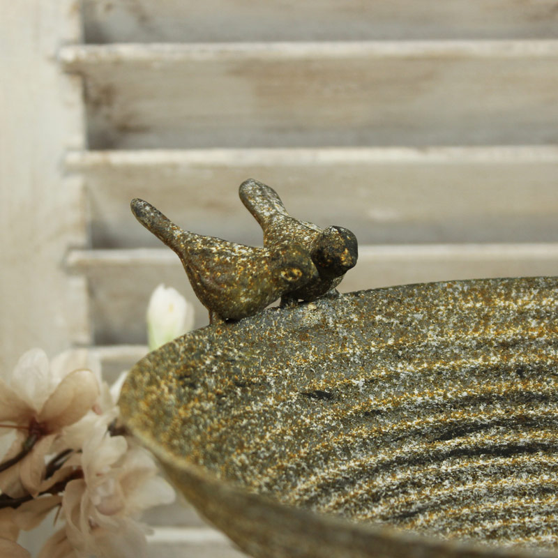 Vintage Metal Fruit Bowl on stand