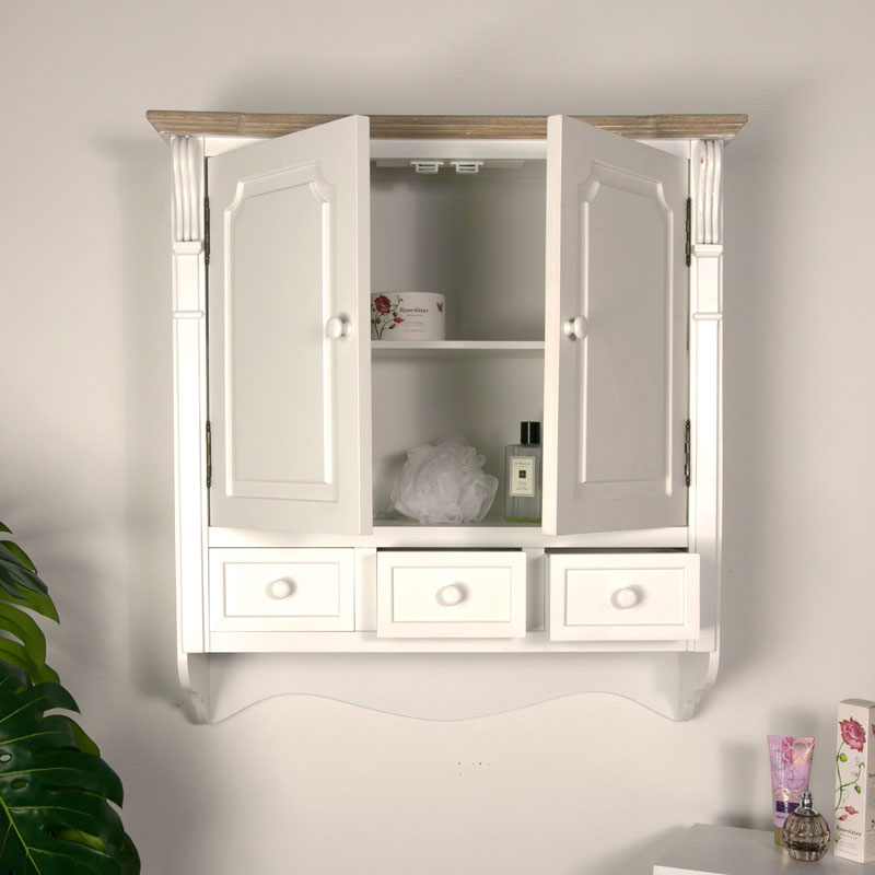 Wall Mounted Cupboard with Drawers