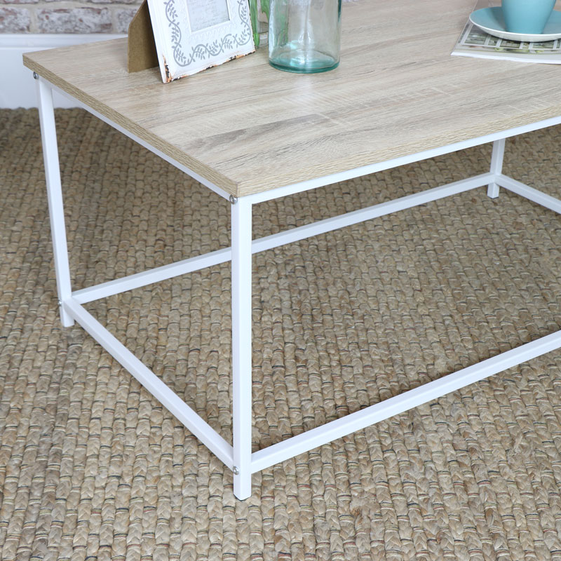 White Coffee Table - Living Room Furniture