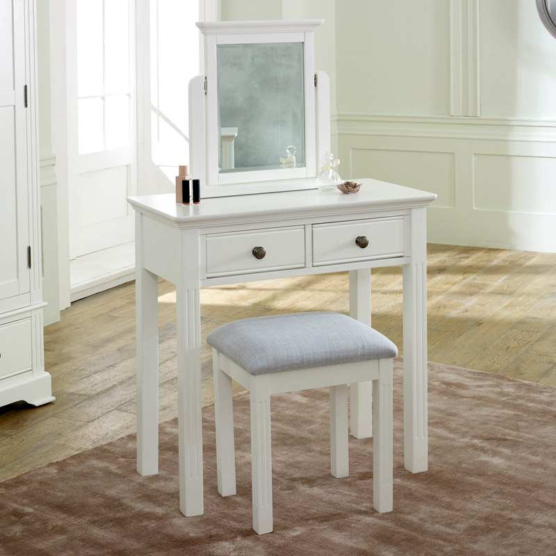 free standing dressing table mirror with drawers