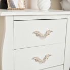 3 Drawer Bedside Table - Elizabeth Ivory Range | Melody Maison