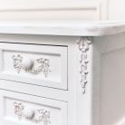 White Dressing Table Desk - Pays Blanc Range