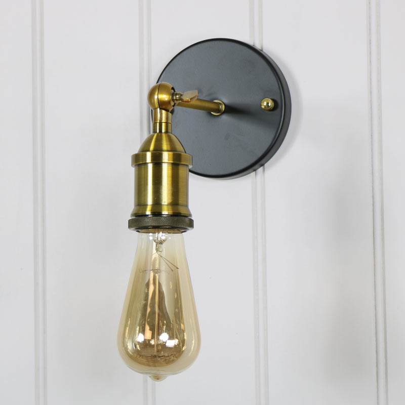 Adjustable Brass Retro Style Wall Light