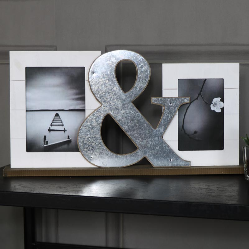 Ampersand Double Photograph Frame