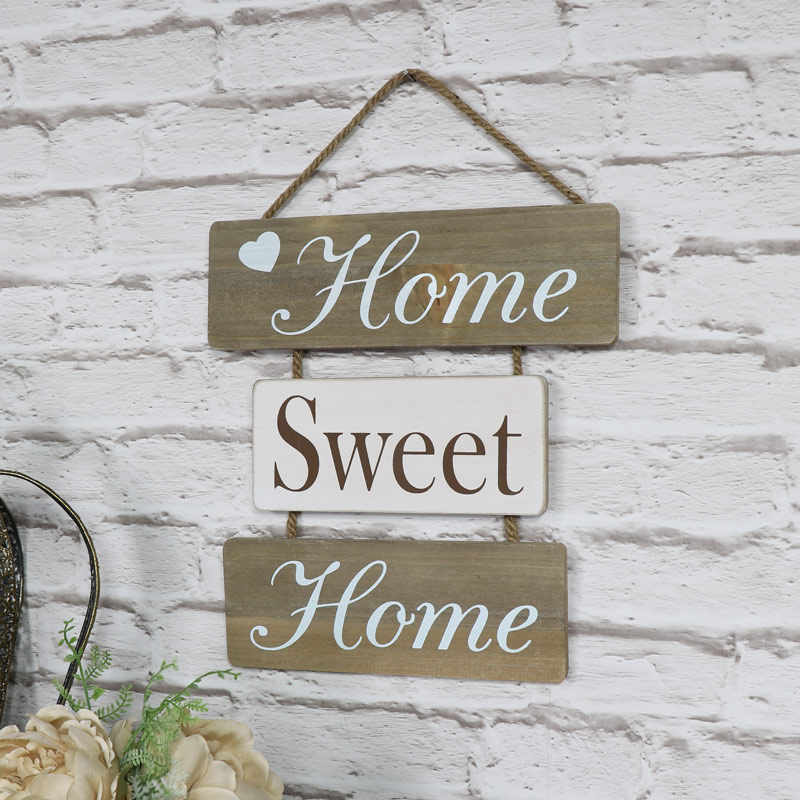 'Home Sweet Home' Hanging Wall Plaque