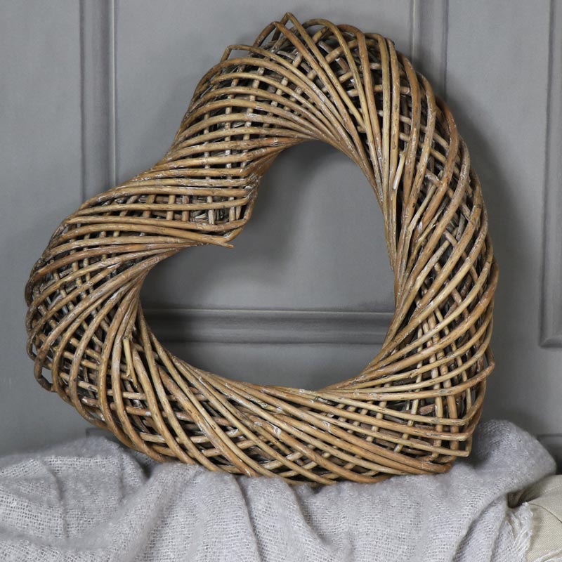 Large Wicker Heart 