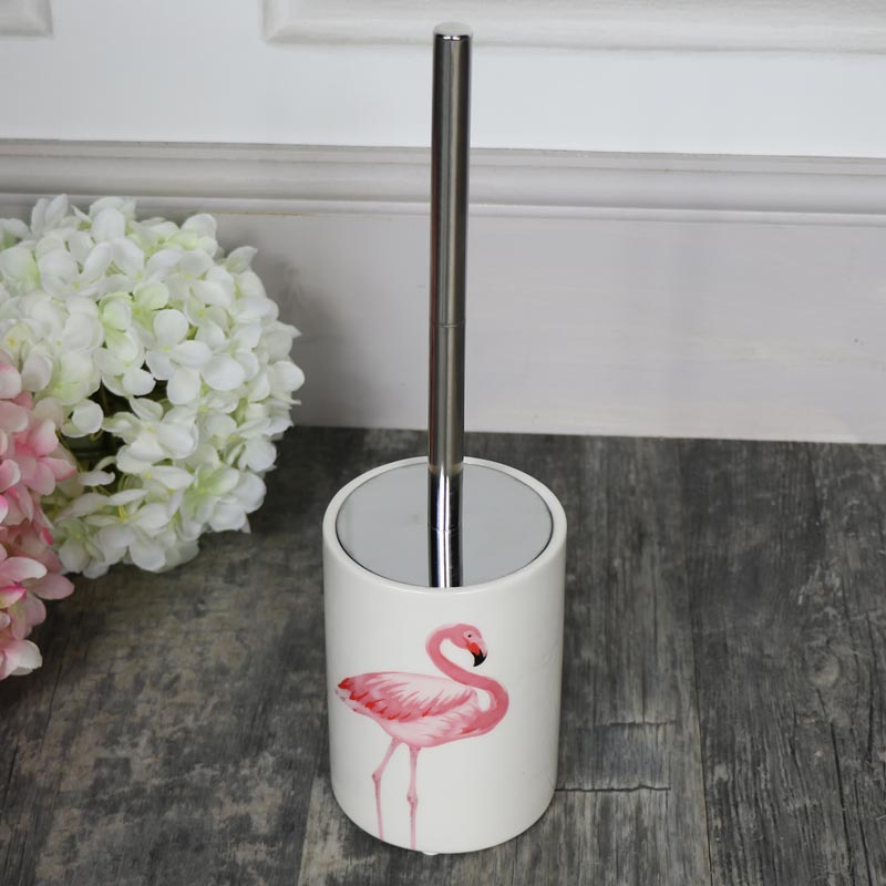 Pink Flamingo Toilet Brush