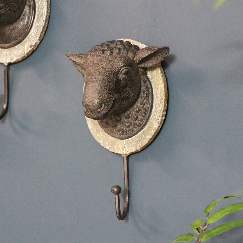 Rustic Wall Hook - Sheep