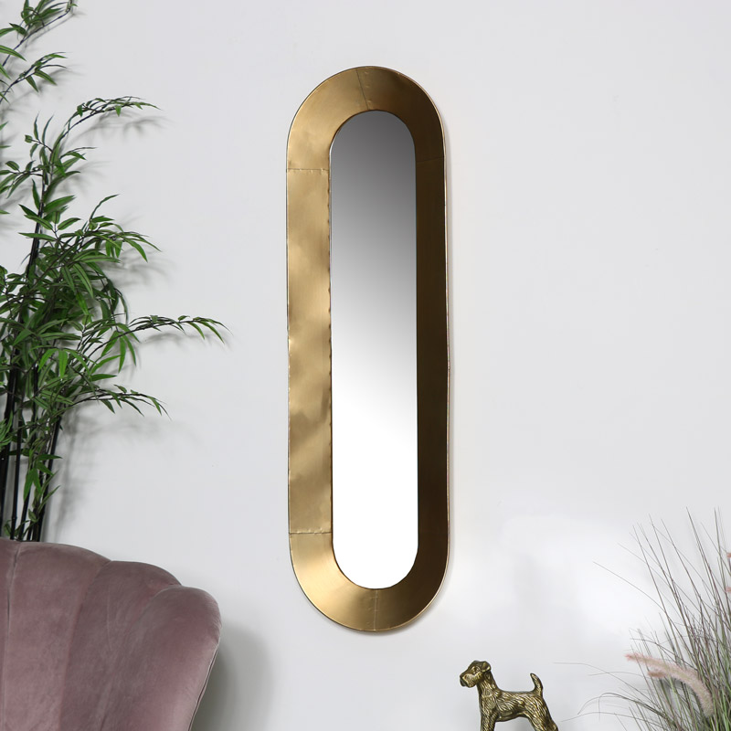 Tall Bronze Wall Mirror