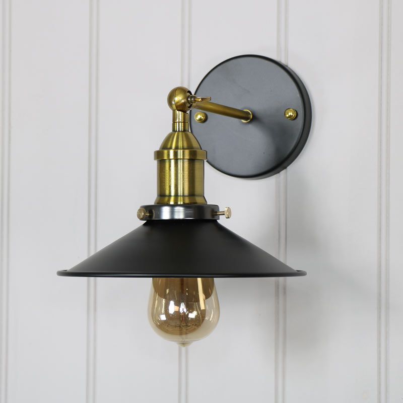 Vintage Industrial Style 1 Arm Adjustable Wall Light