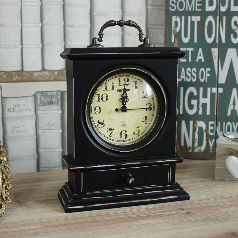 Vintage Wooden Mantel Clock