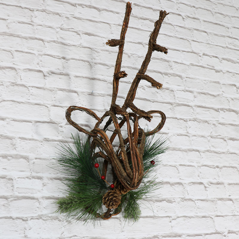 Wall Mountable Christmas Stag Head