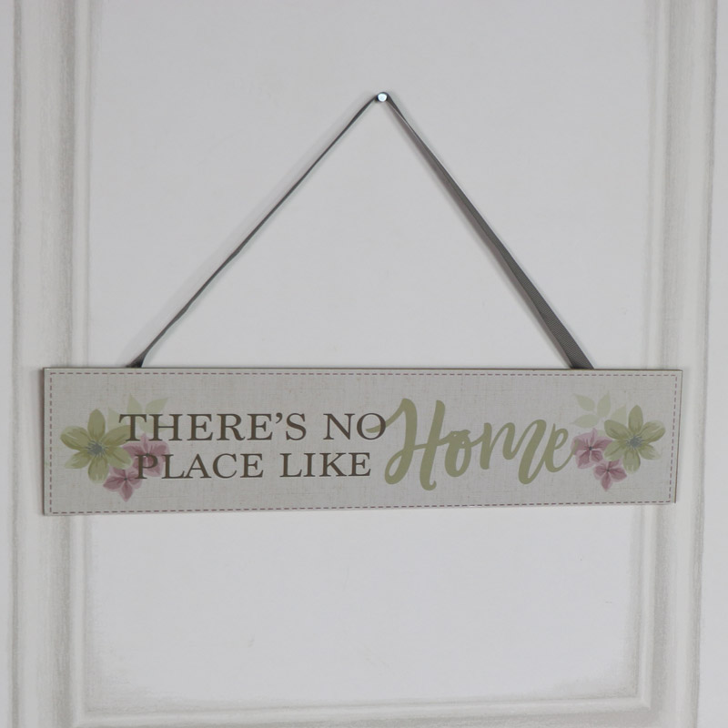 Wooden Wall Plaque "There's No Place Like Home"