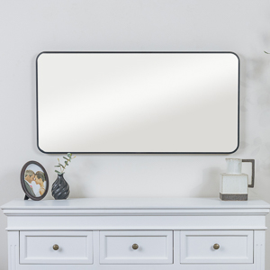 Large Gold Arched Leaner Mirror