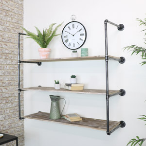 Extra Large Industrial Wall Shelving Unit