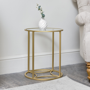 Wilson & fisher metal & outlet glass side table