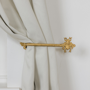 Set of 2 Gold Bumblebee Curtain Tie Backs