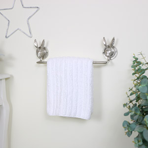 Silver Rabbit Towel Rail